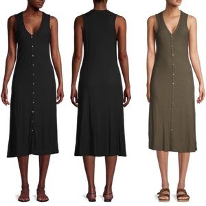 NWT James Peter cotton button down tank dress